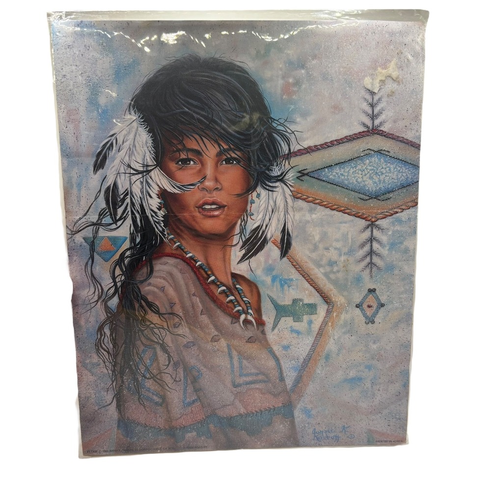 Knott's Berry‎ Farm 8x10 Bagged Indian Woman Print Portrait Vintage Wall Decor